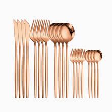 Western Golden Utensils Set Party Cutlery Set Kitchen Travel Tableware Rose Gold Dinnerware Forks Spoons Knives Set Dropshipping 2024 - buy cheap
