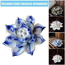 Lotus Incense Burner Holder Ceramic Handicraft Incense Burner Holder for Home Dropshipping 2024 - buy cheap