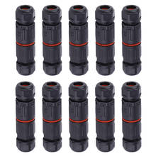 10PCS IP68 Waterproof Electrical Wire Cable 3Pin Connector Outdoor Plug Socket Portable Connector Straight Connector Tool 2024 - buy cheap