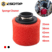 ZSDTRP-filtro de aire de espuma para motocicleta, limpiador de esponja para Scooter, Dirt Pit Bike, color rojo, 35mm, 38mm, 42mm, 45mm y 48mm 2024 - compra barato