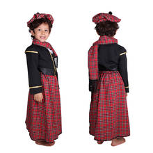 Traje escolar tradicional de tártaro para crianças, roupa para cosplay, programa de festa de halloween 2024 - compre barato