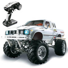 Coche de Rally a control remoto HG P407, 1/10, 2,4G, 4WD, camioneta Pickup de Metal 4X4, Rock Crawler RTR, juguete 2024 - compra barato