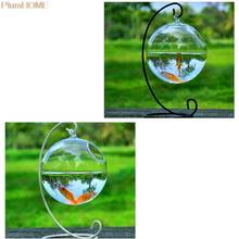 New Round Shape Hanging Glass Aquarium Fish Bowl Fish Tank Flower Plant Vase Transparent Spherical Glass Handmade FishTank 2024 - buy cheap