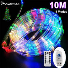 LED Tube Strip Light 8 Modes Remote Control USB RGB Garland Indoor  Lamp Outdoor DIY Decoration Lights For Christmas Tree 2024 - buy cheap