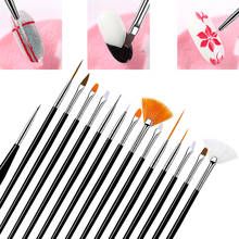 15Pcs/Set Nail Art Brushes Set Acrylic Thin Liner Drawing Pen Painting Tools Manicure Pen For Lady UV Nail Gel Polish Brush 2024 - buy cheap