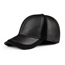 Hot Selling Gorras Hombre Snapback 2022 New Winter Sheepskin Hat Genuine Leather Hat Adjustable Baseball Cap For Man Women Caps 2024 - buy cheap