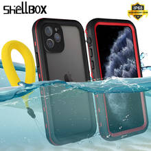 SHELLBOX Waterproof Case For iPhone 11 Pro Max 360 Protector Cover Shockproof Swimming Diving Coque for iPhone11 Underwater Case 2024 - buy cheap