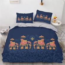Roupa de cama clássica 3d índia, conjunto de roupa de cama com edredon e capa de edredon, tamanho duplo completo, tecido para casa 2024 - compre barato