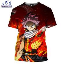 Mamba Top Fairy Tail T Shirt Women 3D Salamander Summer Sandy Beach Holiday Anime Protagonist Men Tshirt Fashion O Neck Clothing 2024 - buy cheap