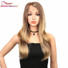 Synthetic Lace Front Wigs for White Women Long Straight Wig Heat  Resistant Hair Wigs Light Brown Natural Looking Golden Beauty 2024 - buy cheap