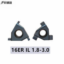 Herramienta de carburo de tungsteno 16ER IL, insertos de tornos de ranura poco profunda, 1,8, 1,9, 2,0, 2,1, 2,2, 2,3, 2,4, 2,5, 2,6, 2,7, 2,8, 2,9, 3,0, 16IR 2024 - compra barato