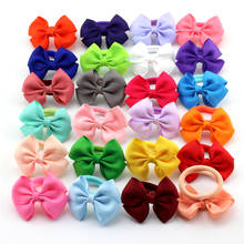 5 Styles Polyester Small Hairbows Rubber Bands hair rope Girls sparkling Elastic Hairbands Baby Girls hair ring bow hair circle 2024 - buy cheap