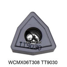 TegTec 10pcs WCMX06T308 TT9030 10pcs WCMX 06T308 Carbide Inserts Lathe Tools CNC Cutter Tunring for U drilling 2024 - buy cheap