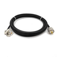 Suporte de antena para uhf so239 fêmea, ângulo reto, uhf, pl260, macho, cabo lmr200, para veículos, carros, suv, caminhões, rádio, cb, 1-15m