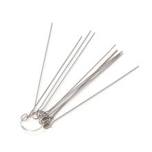 10pcs 0.6mm-1.3mm Guitar Nut Needle Files Nozzle Jet Gas Welding Tip Cleaner 2024 - buy cheap