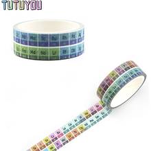 PC370 The periodic table Washi Tapes DIY  Painting paper Masking tape Decorative Adhesive Tapes Scrapbooking Stickers 2024 - buy cheap