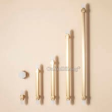 1PCS Luxury Solid Brass + Natural Crystal Knobs T Bar Handles Drawer Pulls Kitchen Cabinet Knobs and Handle Furniture Pens GF483 2024 - buy cheap