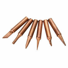 High Quality Pure Red Copper Diamagnetic Solder Iron Tips 900M-T Lead-Free Lower Temperature Soldering Welding Tools for Solderi 2024 - buy cheap