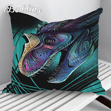 Bearded Dragon Print Decorative Pillowcase 3D Pillow Case Polyester Pillow Cover Kussensloop Home Car Seat 45x45cm Dropshipping 2024 - buy cheap