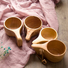 Chinese Portable Wood Coffee Mug Rubber Wooden Tea Mug Milk Cups Water Drinking Mugs Drinkware Handmade Juice Lemon Teacup Gift 2024 - buy cheap