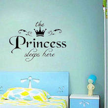 Papel de parede adesivo de princesa removível, decalques de vinil para decoração de quarto de bebê e das meninas 2024 - compre barato