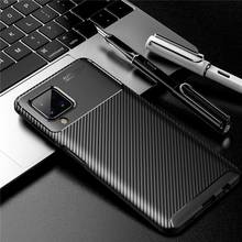 Phone Case for Samsung A12 A 12 Case Carbon Fiber Phone Covers for Samsung Galaxy A12 SM-A125f Soft TPU Silicon Shockproof Coque 2024 - buy cheap