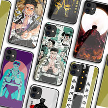 Gyomei-funda de teléfono de TPU suave para IPhone, carcasa de cristal de Kimetsu no Yaiba, para 11, 12 Mini Pro, XS Max, 6s, X, XR, 6, 7, 8 Plus, SE 2024 - compra barato