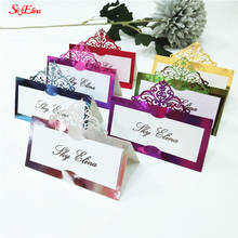 10PCS Bride and Groom Laser Cut Place Cards Wedding Name Cards for Guest Name Place Card Wedding Party Table Decoration 5ZSH873 2024 - buy cheap
