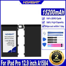 HSABAT 15200mAh A1584 A1652 A1577 Tablet battery Battery for iPad Pro 12.9 inch A1584 A1652 A1577 Batteries 2024 - buy cheap