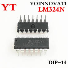 100 шт./лот LM324N LM324 OPAMP GP 1,2 МГц DIP14 IC 2024 - купить недорого