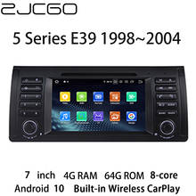 Reproductor Multimedia con GPS para coche, Radio estéreo con navegación, DVD, pantalla Android, para BMW serie 5, E39, 1998, 1999, 2000, 2001, 2002, 2003, 2004 2024 - compra barato