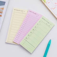 1Pcs Memo Pad Daily Weekly Month Planner Notepad Portable Small Memo Sticky Notes Stationery School Supplies 2024 - buy cheap