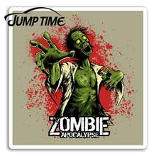 Jump Time for Zombie Apocalypse Vinyl Stickers Zombies Funny Sticker Laptop Decal Rear Windshield Waterproof Car Accessories 2024 - buy cheap