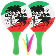 Novo divertido cricket raquete de badminton 5mm raquete de badminton cinco camadas de alta qualidade de madeira de álamo raquete de praia para crianças e adultos 2024 - compre barato