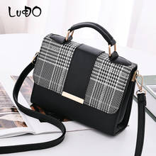 LUCDO Fashion Women Famous Brands Shoulder Bags Handbags PU Leather Small Flap Crossbody Bags For Women Quality Messenger Bags 2024 - buy cheap