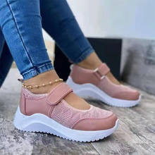 Zapatos informales transpirables de suela gruesa para mujer, zapatillas deportivas de malla para exteriores, Buty, Damskie, 2021 2024 - compra barato