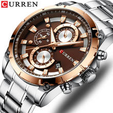 CURREN Men Watch Top Brand Luxury Fashion Quartz Men's Watches Steel Waterproof Sports Wrist Watch Male clock Relogio Masculino 2024 - buy cheap