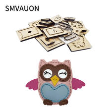 SMVAUON Wooden Die Cutting Diy  Cartoon Owl key ring Key box Dies Fille Scrapbooking Suitable For Die-cutting Machines 2024 - buy cheap