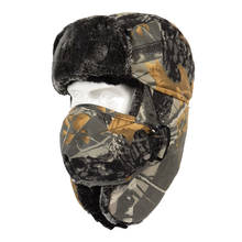 Winter Trapper Hat Warm Windproof Ski Hat with Ear Flaps and Mask Warm Hunting Hats for Men Women Camouflage Headwear Bonnet 2024 - buy cheap