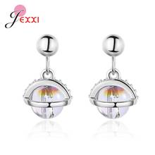 1Pair 925 Sterling Silver Crystal Rhinestone Saturn Earrings Planet Dangle Earrings Women Girl's Jewelry Gifts Wholesale 2024 - buy cheap