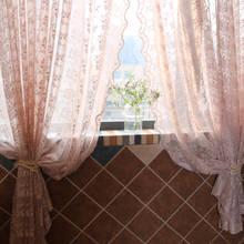 American Sheer Curtains for Living Room Lace Tulle for Girl Bedroom Finished Gauze with Flower Cortinas Dormitorio Window Decor 2024 - buy cheap