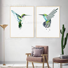Watercolor Bird Canvas Painting for Home Decoration Spring Day Green Wall Pictures for Living Room Interior Posters and Prints 2024 - buy cheap