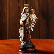 Estatueta católica de resina maduna virgem maria, boneco artesanal, presente de casamento, decoração de mesa, religiosa, artesanal 2024 - compre barato
