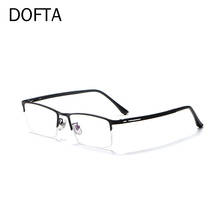 DOFTA Titanium Alloy Glasses Frame Men Prescription Eyeglasses Half Myopia Optical Frame  Male Eyewear 5256 2024 - buy cheap
