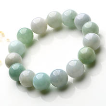Natural a goods jade bracelet male and female authentic Burmese jade hand string 13mm beads Jade Bracelet 2024 - buy cheap