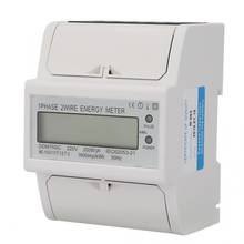 electric meter Single Phase 4P LCD Din Rail Electricity Power Consumption Wattmeter Energy Mete DDM76SC 20-80A digital 2024 - buy cheap