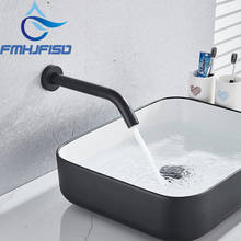 FMHJFISD-grifo de lavabo con Sensor táctil cromado/Negro, enchufe eléctrico inductivo, mezclador de agua fría, batería, torneira 2024 - compra barato