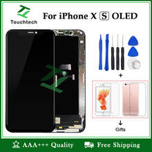 Pantalla táctil LCD 3D para iPhone XS, montaje de Panel OLED negro de 5,8 pulgadas, sin píxeles muertos, piezas TFT de repuesto 2024 - compra barato