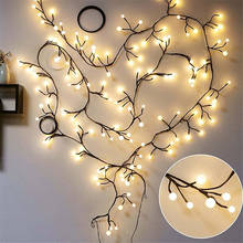 2.5M 72 Bulbs Branch Light String DIY Fairy Globe Ball Lights 8 Modes for Wedding Birthday Christmas Party Bedroom Window Decor 2024 - buy cheap