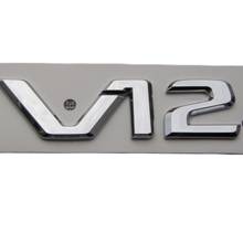 Chrome Black V12 V 12 Letters Sides Fender Badges Emblems Emblem Badge for Mercedes Benz MAYBACH S500L S600L S63 S65 S65L AMG 2024 - buy cheap